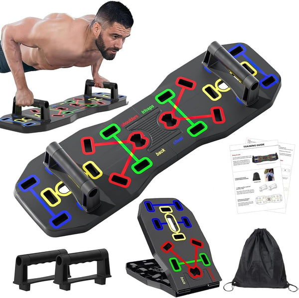 10-in-1 Foldable Push Up Board Set