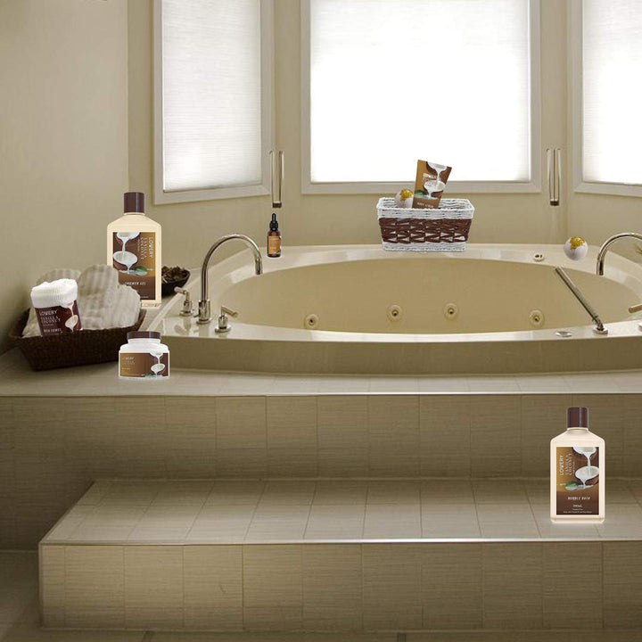 Vanilla Coconut Spa Gift Basket – 9 Pc Set