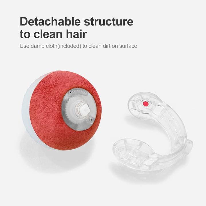 Interactive Cat Toys for Indoor Cats,The 3Rd Generation Agile Moving Cat Ball with Elastic Mesh Tail,Automatic Kitten Toys for Bored Indoor Adult Cats,Motion Activated