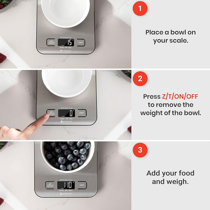 Digital Kitchen Scale for Weight Loss & Cooking