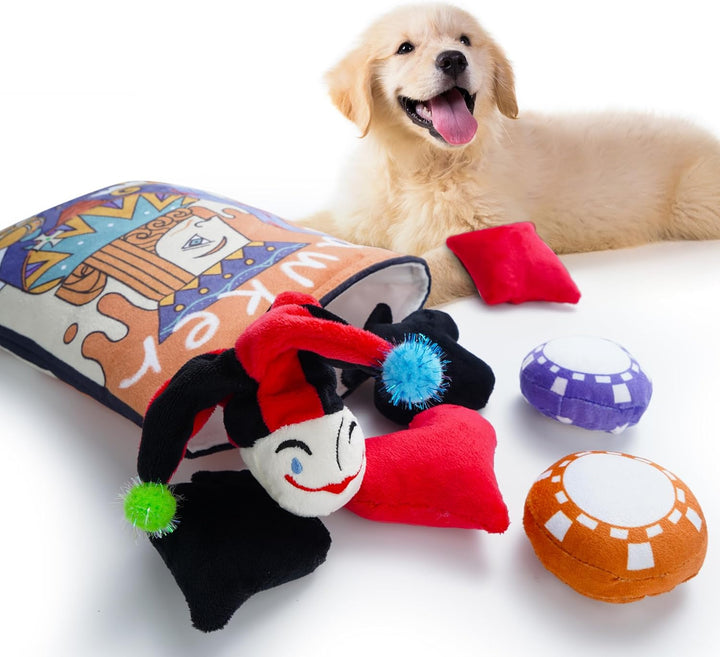 Dog Squeaky Toys, Plush Small Dog Toys for Dogs, Stuffed Dog Toys with Squeakers,12 Pcs Puppy Toys with a Carrying Bag for Small Medium Size Dogs