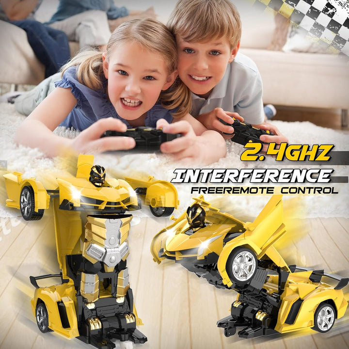 Transform Remote Control Car Toy for Kids 4 5 6 7 8, Remote Control Car for Boys 4-7, Transform Cars for Boys 4-6, Toy Car 5 Year Old Boy, Toys for 3 4 5 6 7 8 9 10 11 12 Years Old Boy