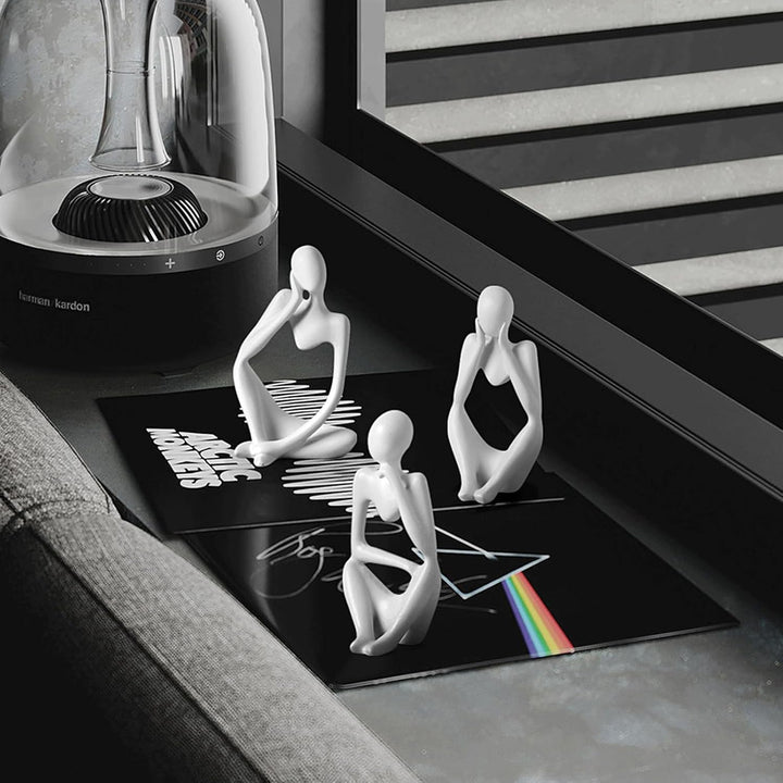 Thinker Statue Set – Abstract Decor