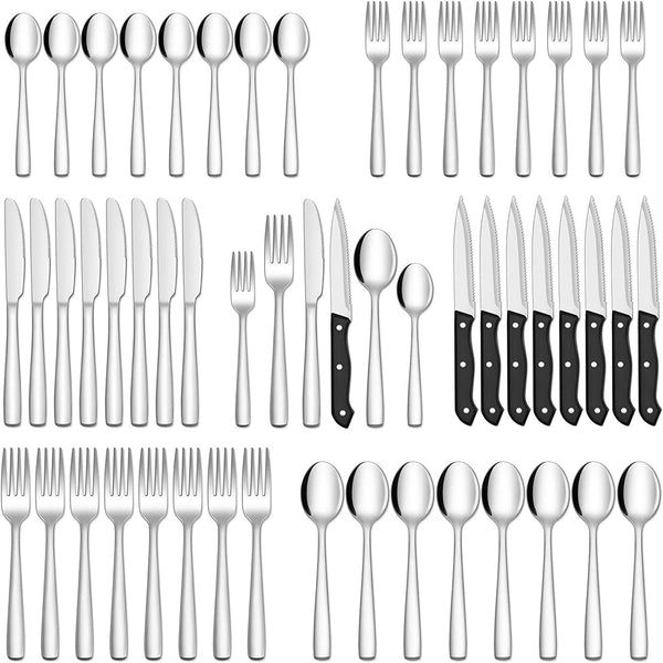 48-Piece Stainless Steel Flatware Set