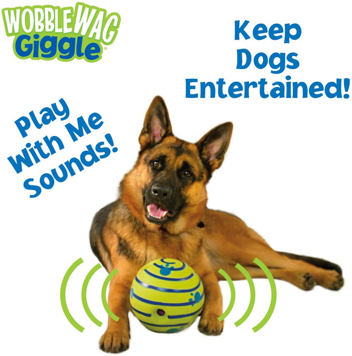 Ball, Interactive Dog Toy, Fun Giggle Sounds When Rolled or Shaken, Pets Know Best, as Seen on TV