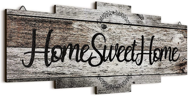 Rustic Home Sweet Home Wooden Sign
