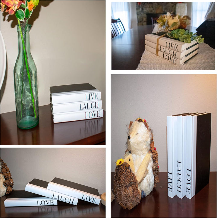 Live Laugh Love Faux Coffee Table Books