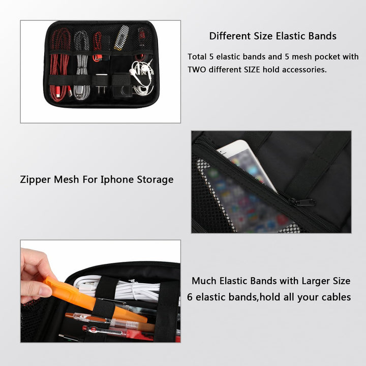 Water-Resistant Cable Organizer Bag