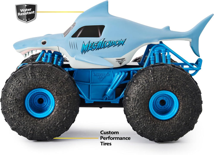 ,  Megalodon Storm All-Terrain Remote Control Monster Truck for Boys and Girls, 1:15 Scale, Kids Toys for Ages 4-6+