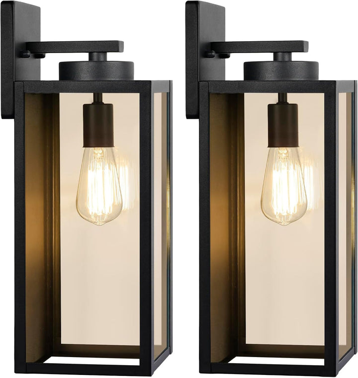 Modern Matte Black Outdoor Wall Lights