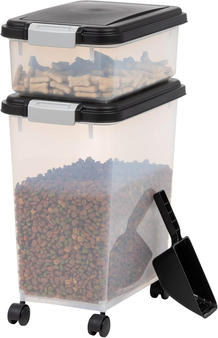 Stackable Pet Food Storage Container Set