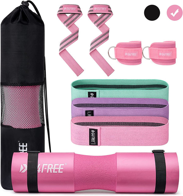 9Pcs Barbell Pad Set & Gym Accessories