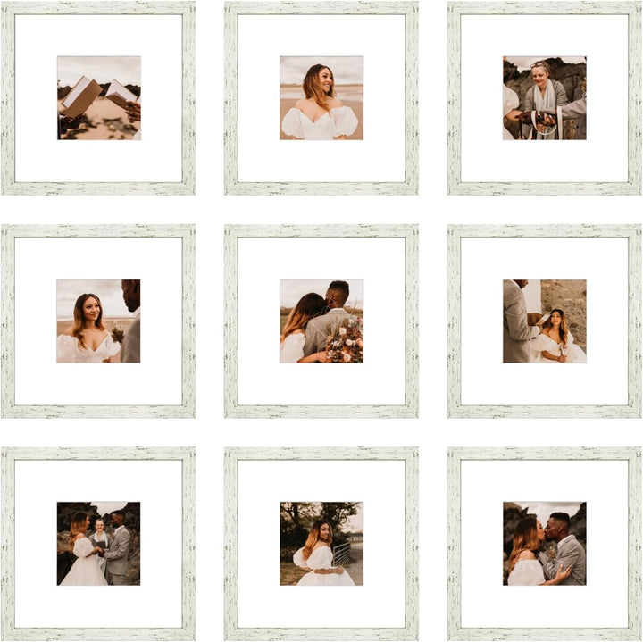 9-Pack 12x12 Picture Frames, Black
