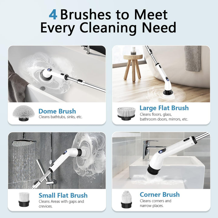 IPX7 Waterproof Electric Spin Scrubber