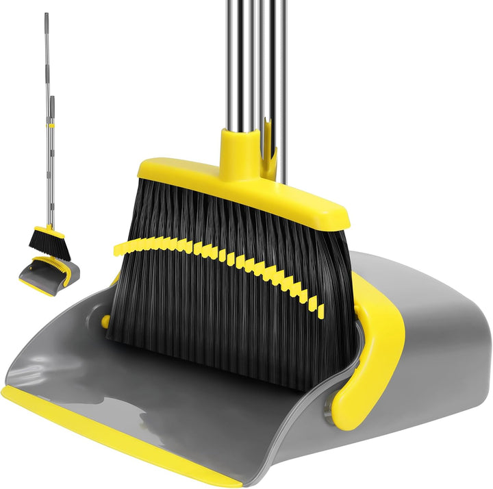 52-In Adjustable Broom & Dustpan Set