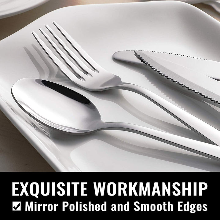 48-Piece Stainless Steel Flatware Set