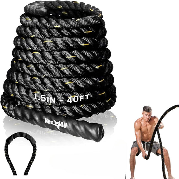 Battle Rope w/ Sleeve - 30/40/50 Ft