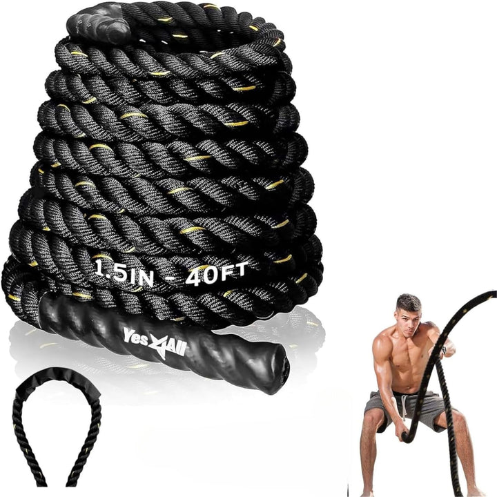 Battle Rope w/ Sleeve - 30/40/50 Ft