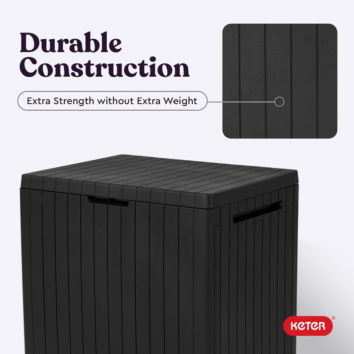 30 Gallon Resin Outdoor Storage Box"