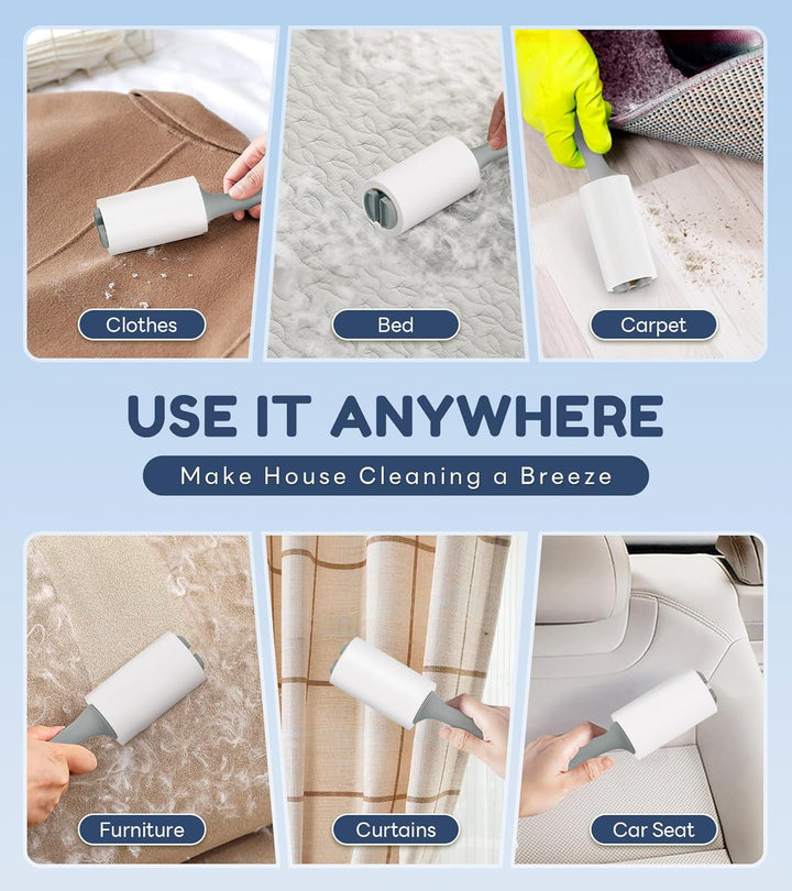 4X Extra Sticky Lint Roller Set for Pets