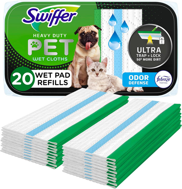 Sweeper Pet Heavy Duty Wet Cloth Refills