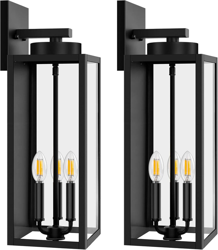 Modern Matte Black Outdoor Wall Lights